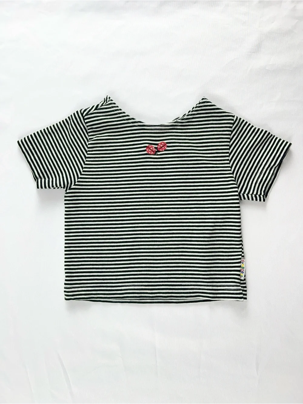 Gymboree 2011 Ladybug Rainbow Tag Striped Cotton Crewneck T-Shirt Size XS